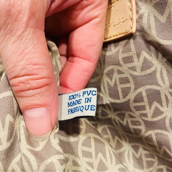 ⭐️ Marc Fisher East West Large Business Tote Shoulder Bag White Gold Moc Croc - Picture 7 of 7